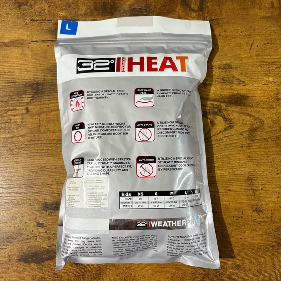 32 Degrees Heat Weatherproof Fitted Based Layered Set Size L Pink NEW - Picture 2 of 3